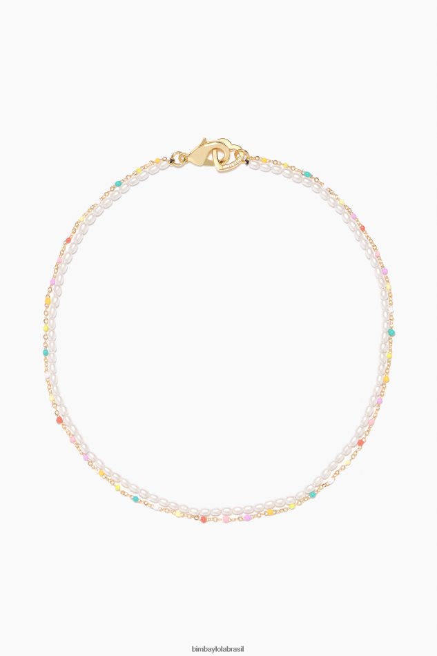 acessórios Bimba Y Lola colar de pérolas multicolorido P28JFH791