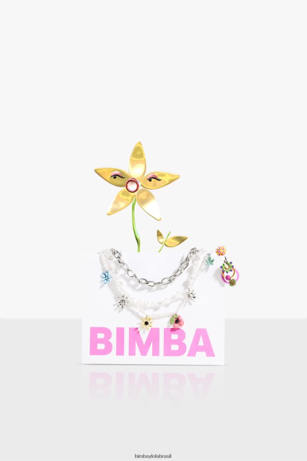 acessórios Bimba Y Lola colar de pingentes multicolorido P28JFH673