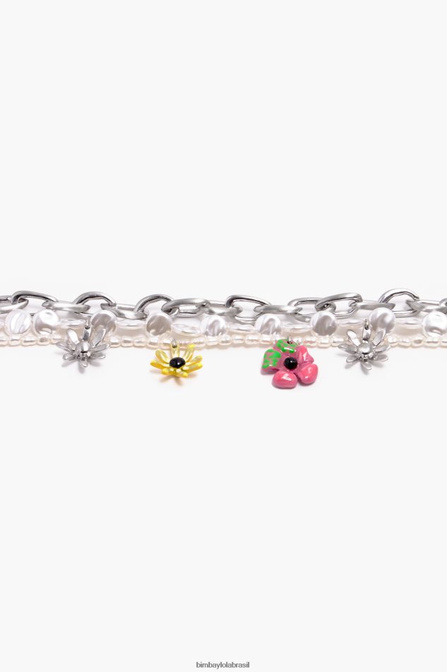 acessórios Bimba Y Lola colar de pingentes multicolorido P28JFH679