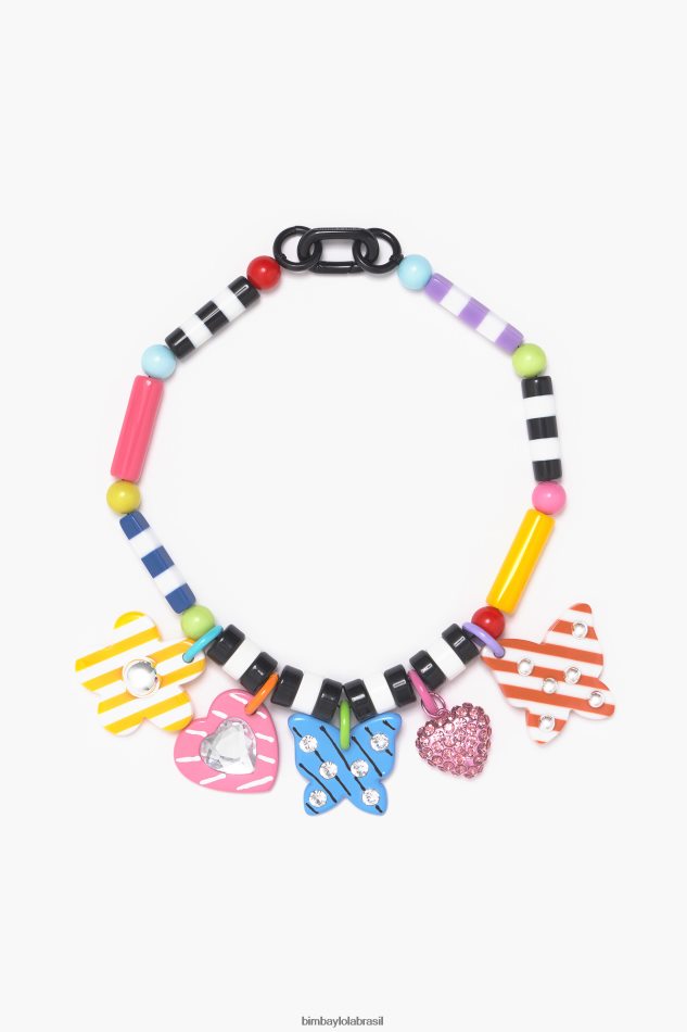 acessórios Bimba Y Lola colar de pingentes multicolorido P28JFH809