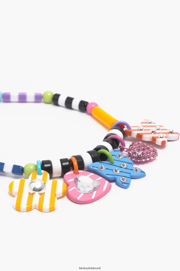 acessórios Bimba Y Lola colar de pingentes multicolorido P28JFH809