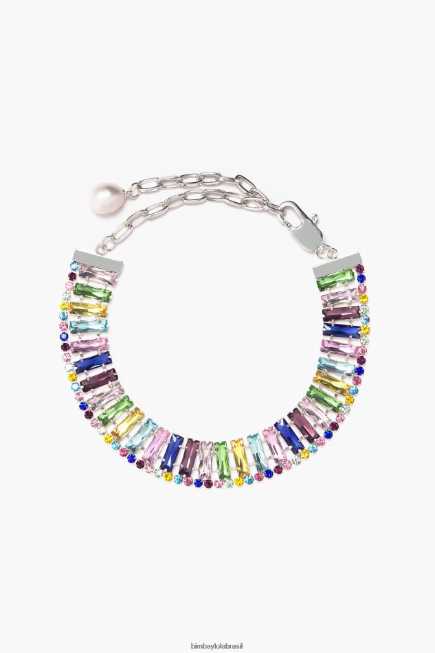 acessórios Bimba Y Lola gargantilha de cristal multicolorido P28JFH746