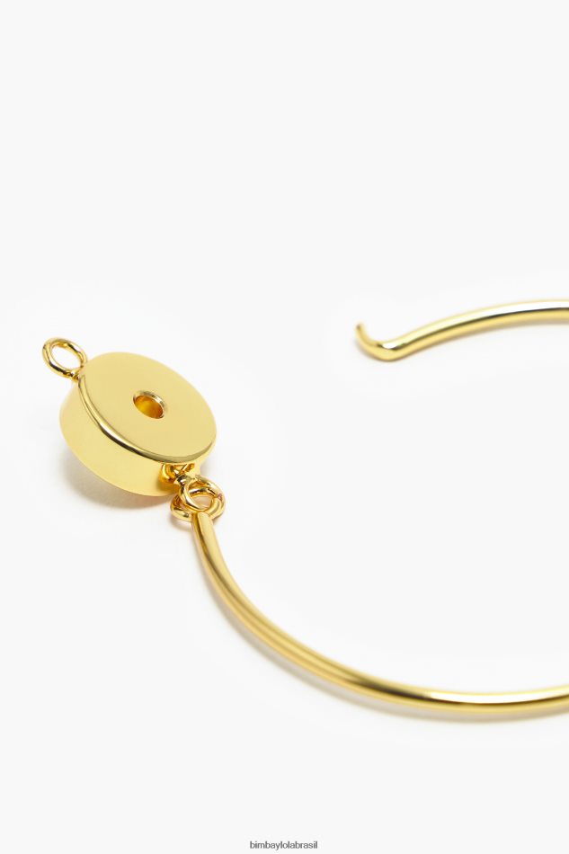 acessórios Bimba Y Lola logotipo de pulseira rígida dourado P28JFH835