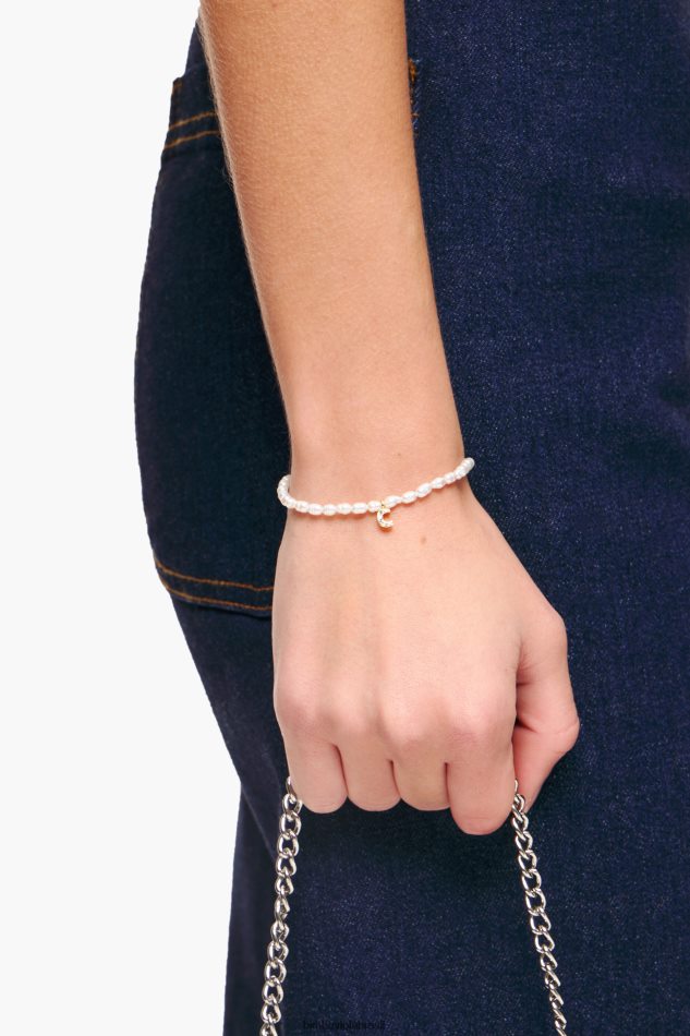 acessórios Bimba Y Lola pulseira de letras eu pérola P28JFH1198