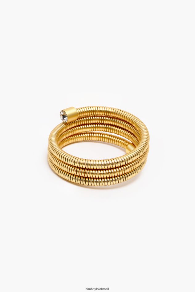 acessórios Bimba Y Lola pulseira espiral fosca ouro P28JFH758
