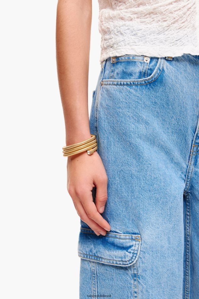 acessórios Bimba Y Lola pulseira espiral fosca ouro P28JFH758