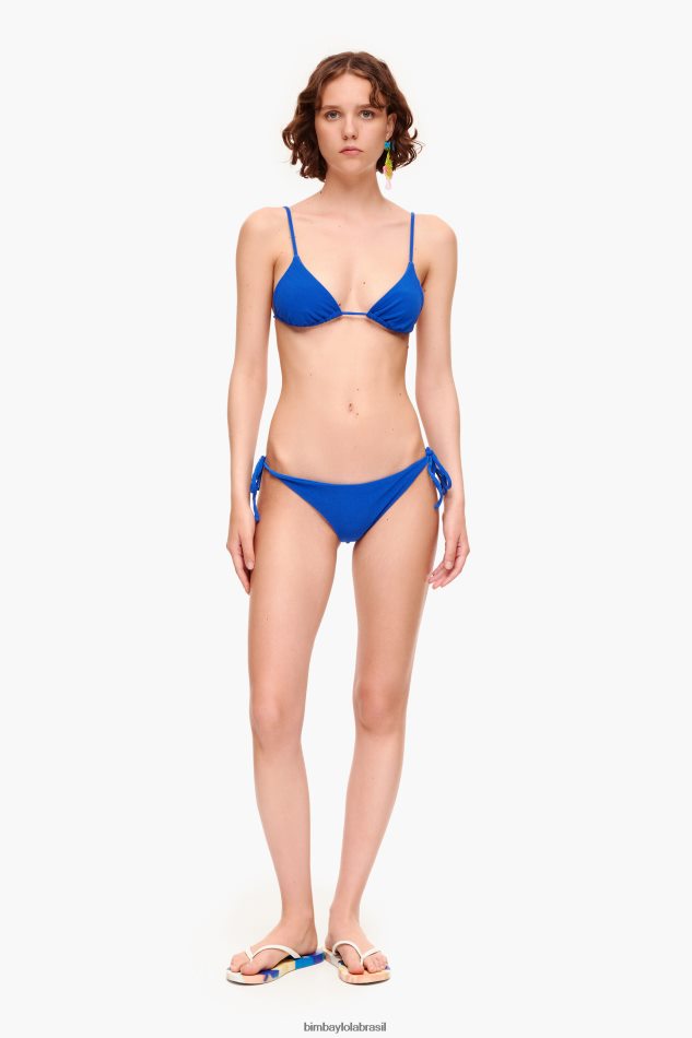 roupas Bimba Y Lola biquíni triângulo texturizado azul P28JFH887