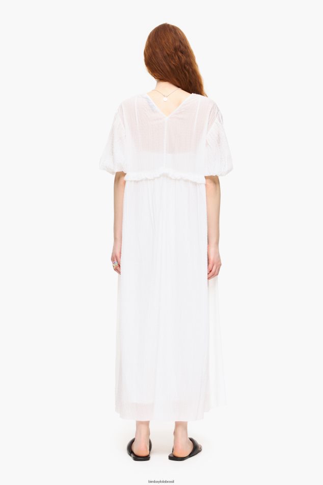 roupas Bimba Y Lola vestido longo branco P28JFH183