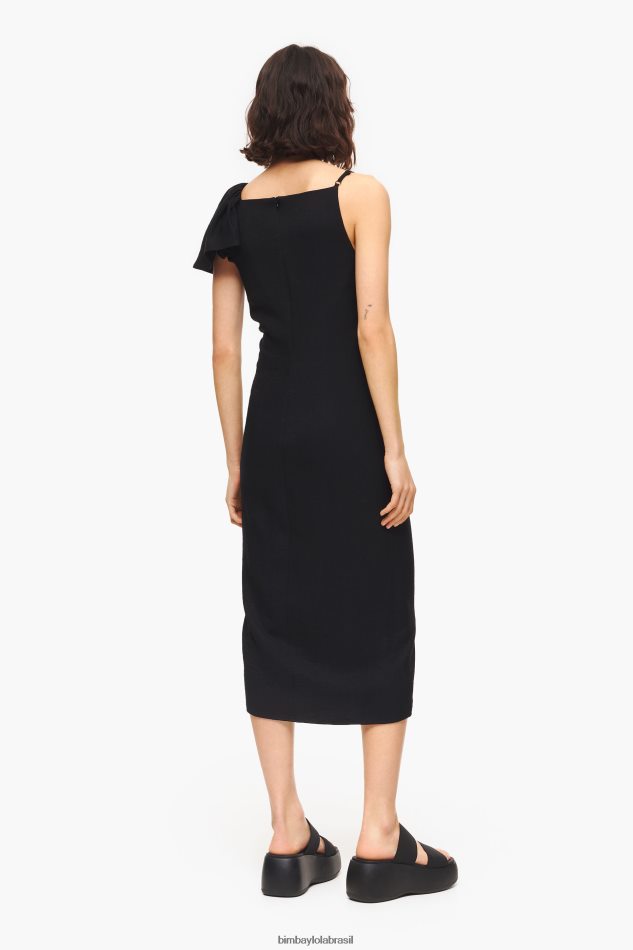 roupas Bimba Y Lola vestido midi preto P28JFH239