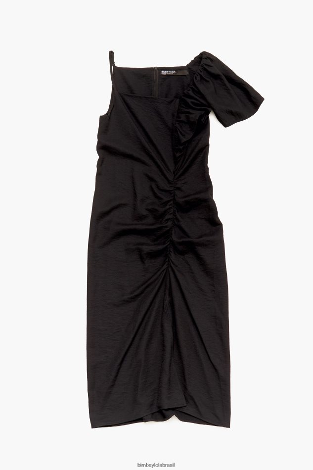roupas Bimba Y Lola vestido midi preto P28JFH239