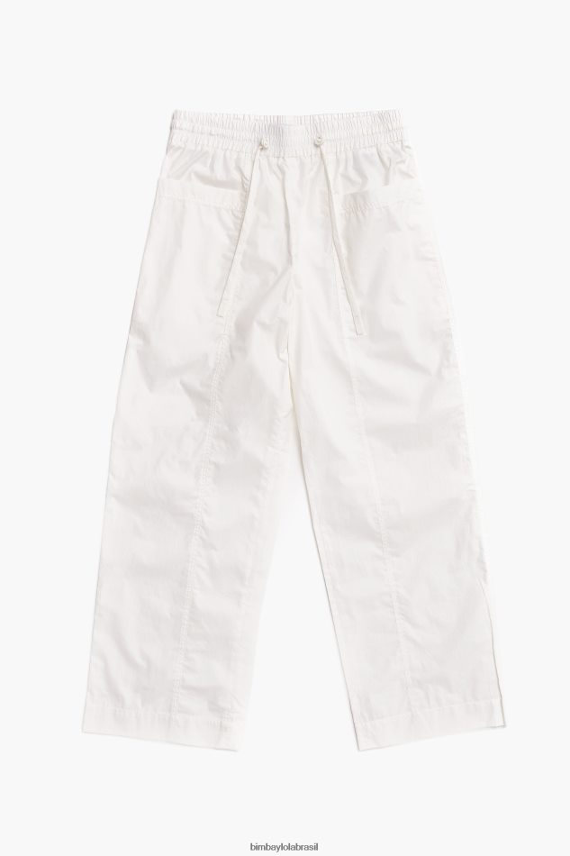 roupas Bimba Y Lola calça jogger popeline branco P28JFH411