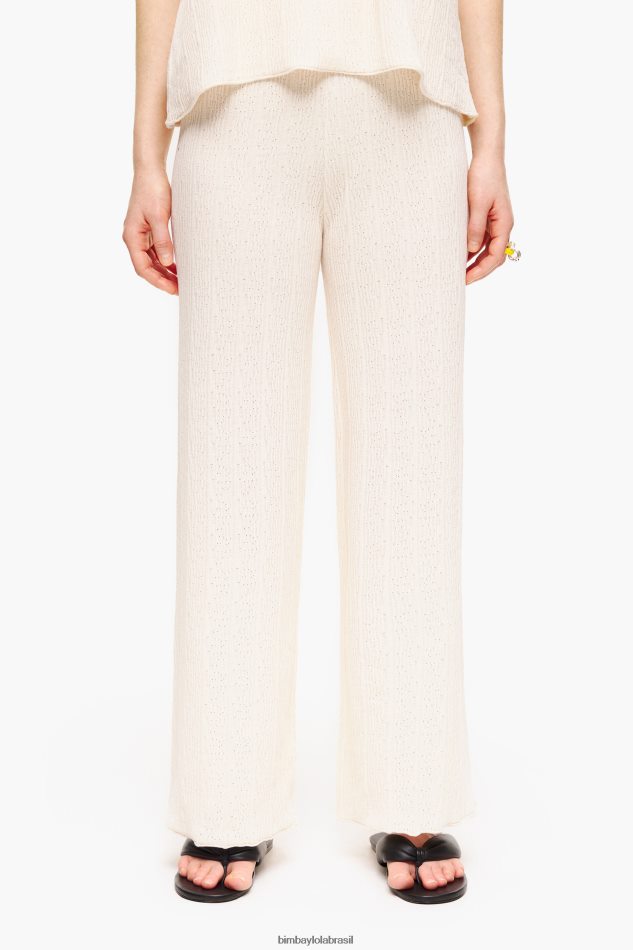 roupas Bimba Y Lola calças de malha cru P28JFH399