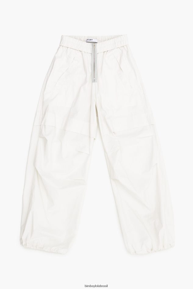 roupas Bimba Y Lola calças de pára-quedas leves cinza P28JFH421
