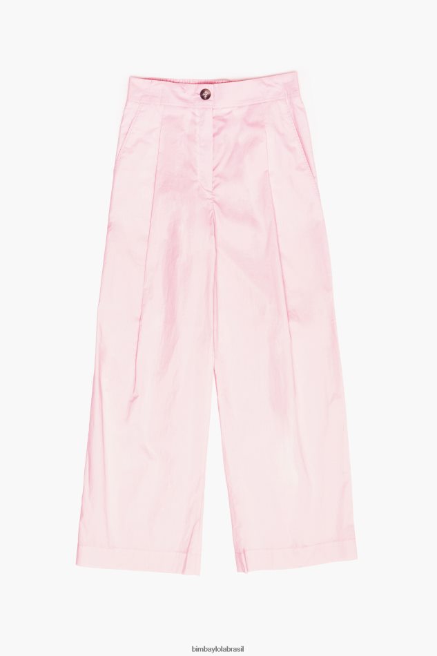 roupas Bimba Y Lola calças leves de popeline rosa P28JFH417