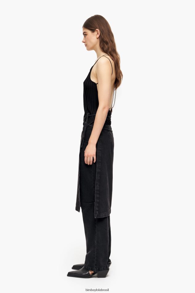 roupas Bimba Y Lola conjunto saia calças preto P28JFH439