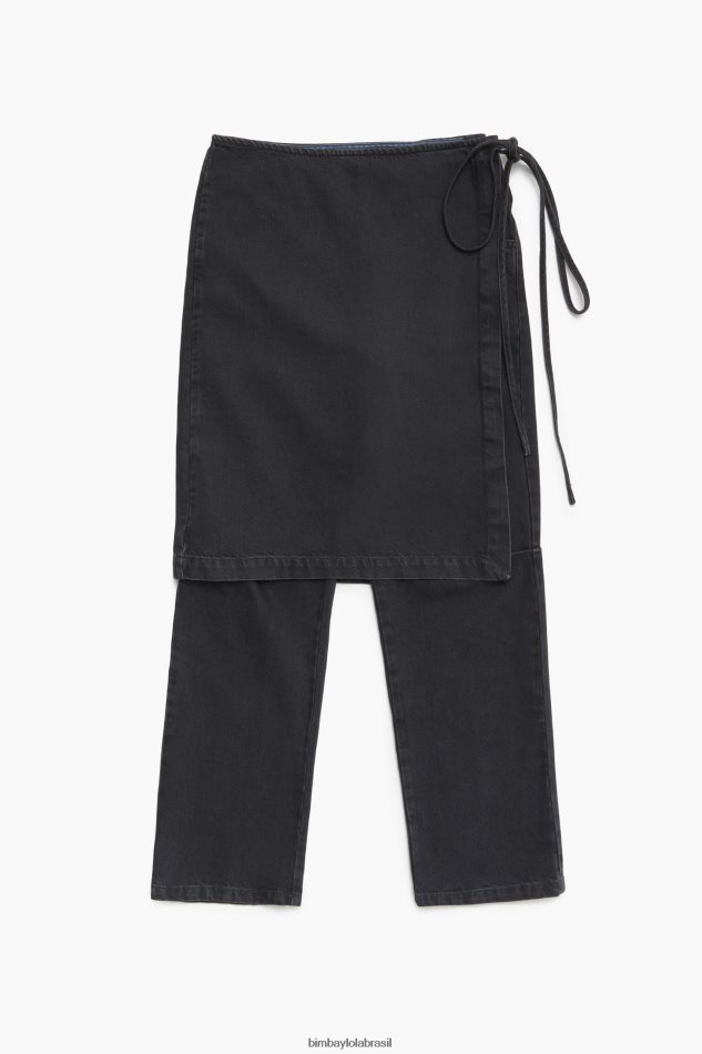 roupas Bimba Y Lola conjunto saia calças preto P28JFH439