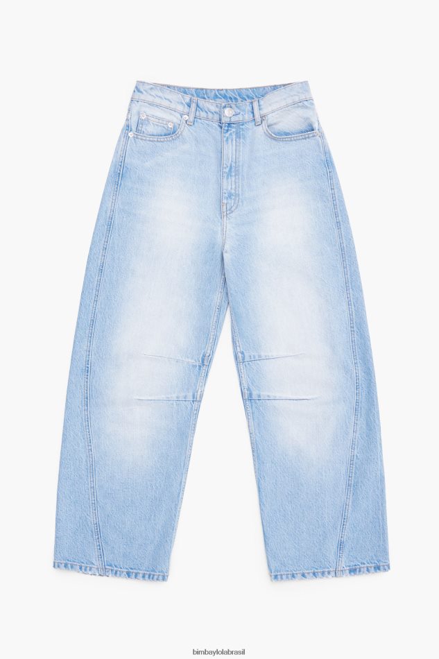 roupas Bimba Y Lola barril - jeans reto azul claro P28JFH515