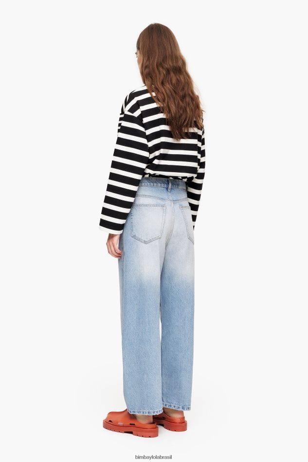 roupas Bimba Y Lola barril - jeans reto azul claro P28JFH515