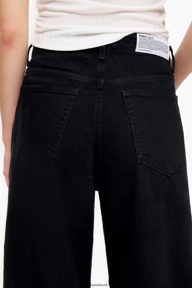 roupas Bimba Y Lola barril - jeans reto preto P28JFH517