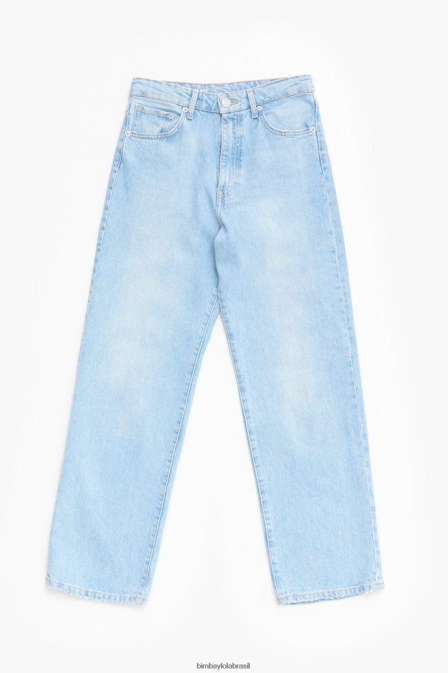 roupas Bimba Y Lola corte reto - jeans reto azul P28JFH535