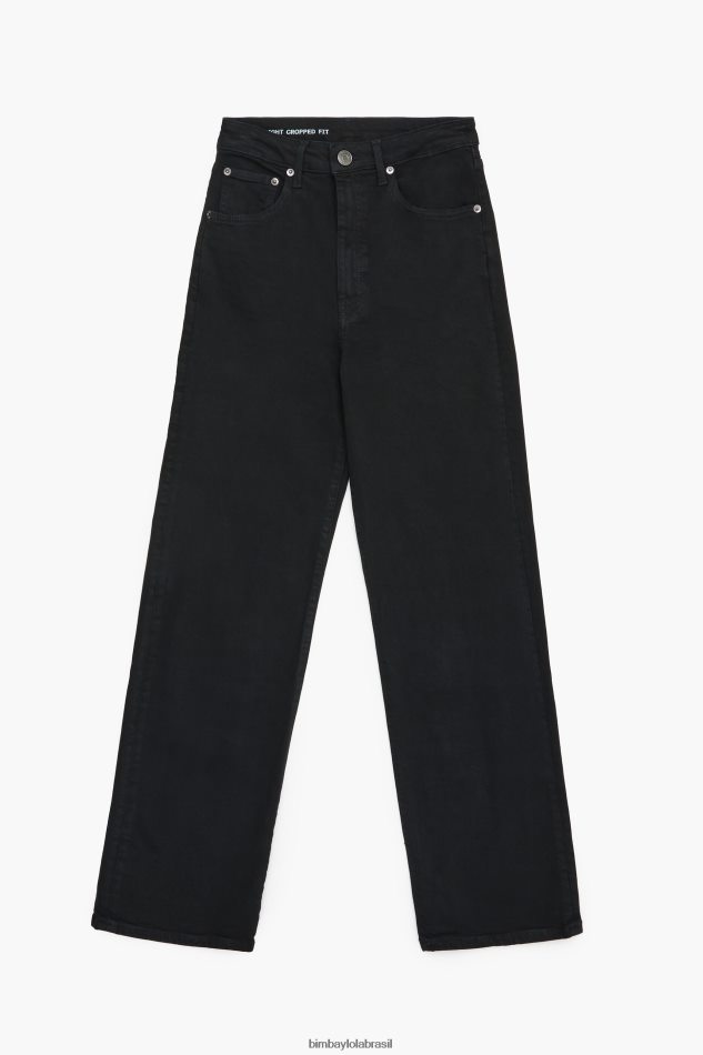 roupas Bimba Y Lola corte reto - jeans reto preto P28JFH531