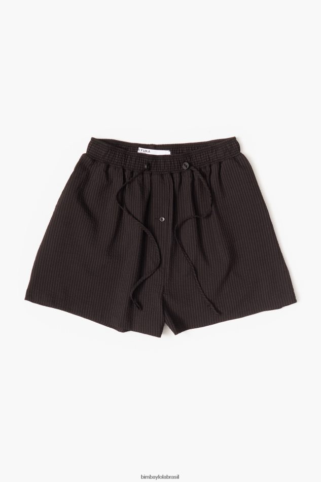 roupas Bimba Y Lola bermudas de algodão preto P28JFH400