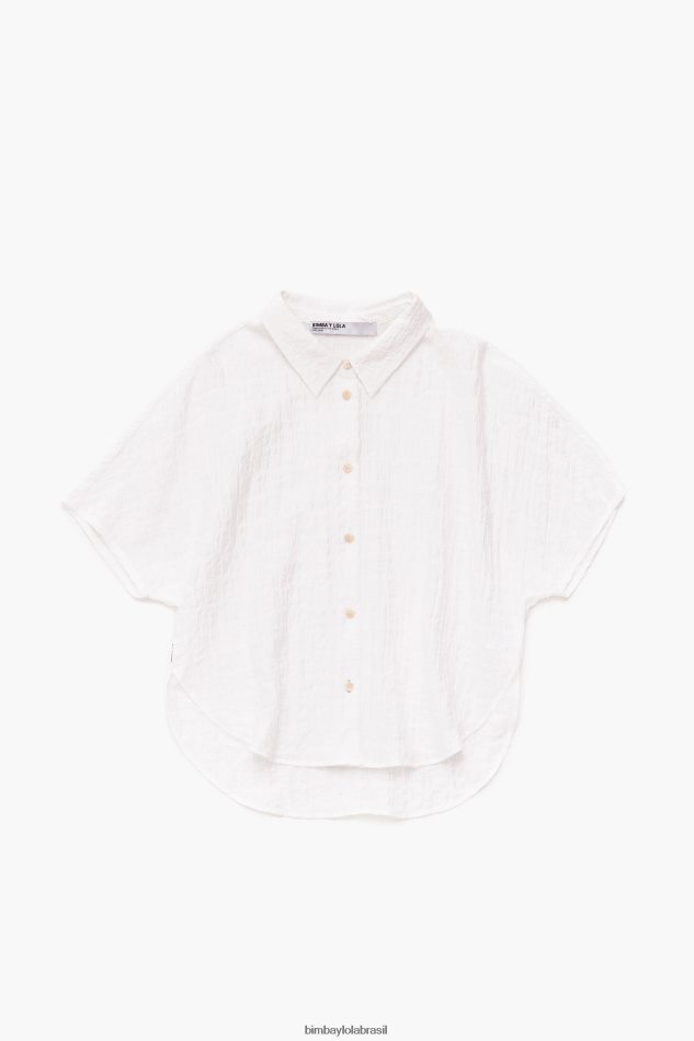 roupas Bimba Y Lola Camisa curta marfim P28JFH327