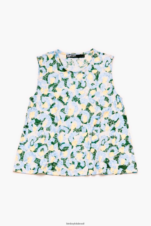 roupas Bimba Y Lola camiseta animal light brush azul P28JFH292