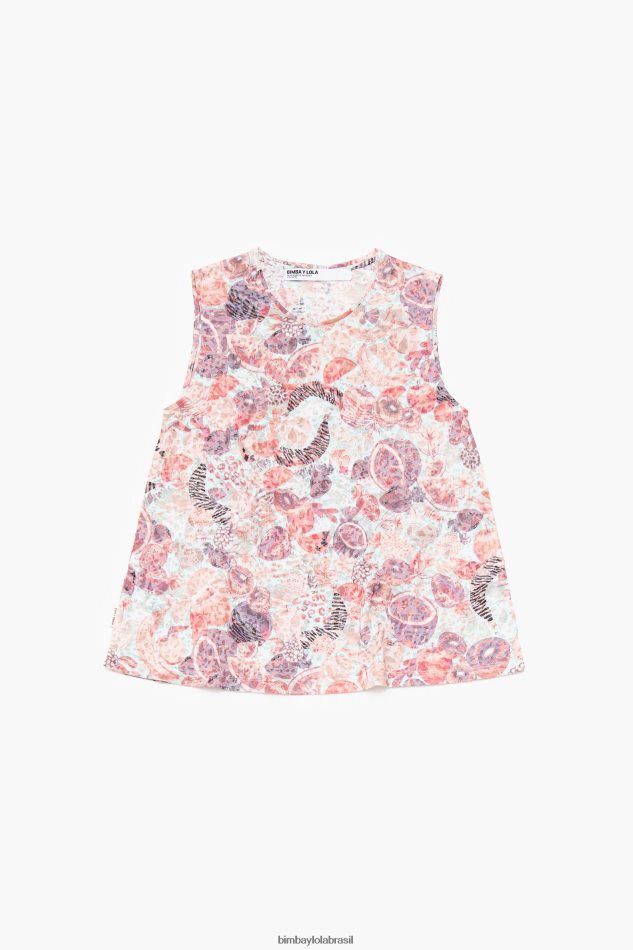 roupas Bimba Y Lola camiseta estampada completa frutas P28JFH293