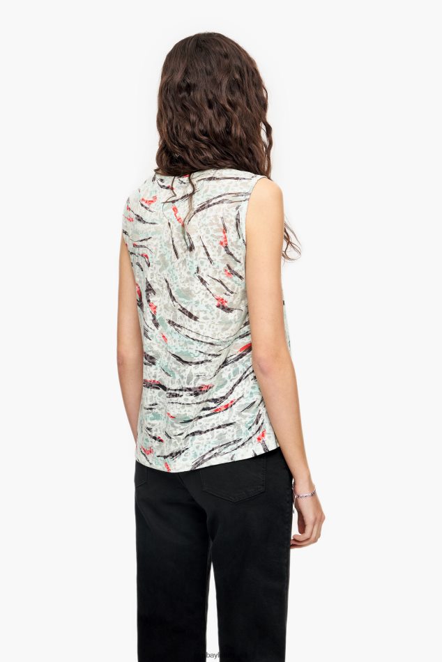roupas Bimba Y Lola camiseta evasê com estampa de asa de borboleta hortelã P28JFH305