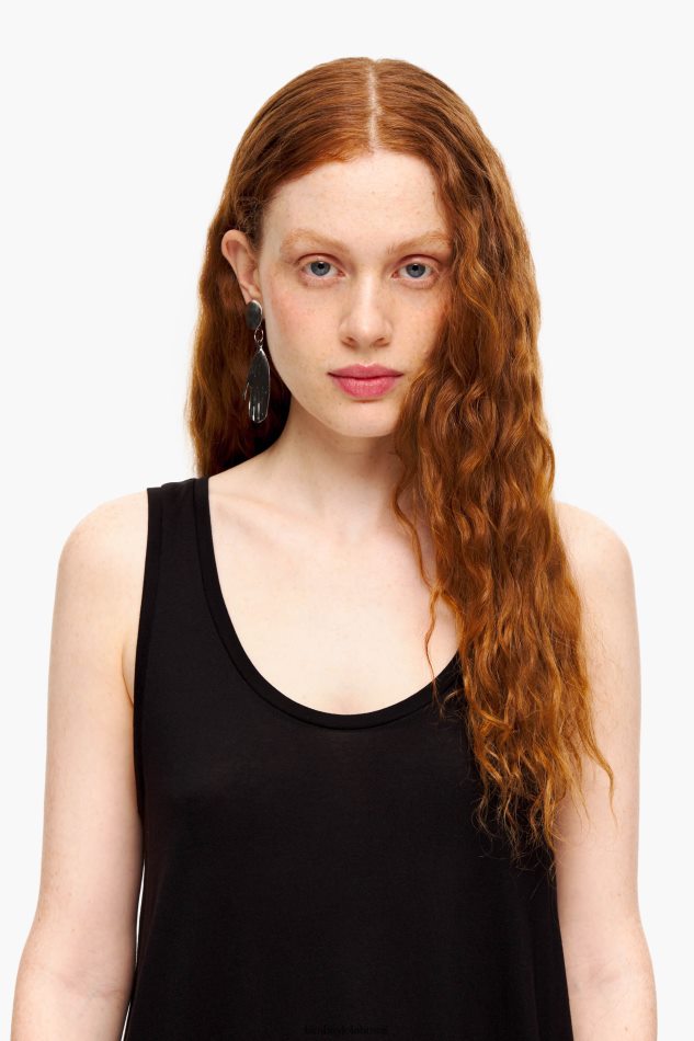roupas Bimba Y Lola camiseta linha a preto P28JFH315