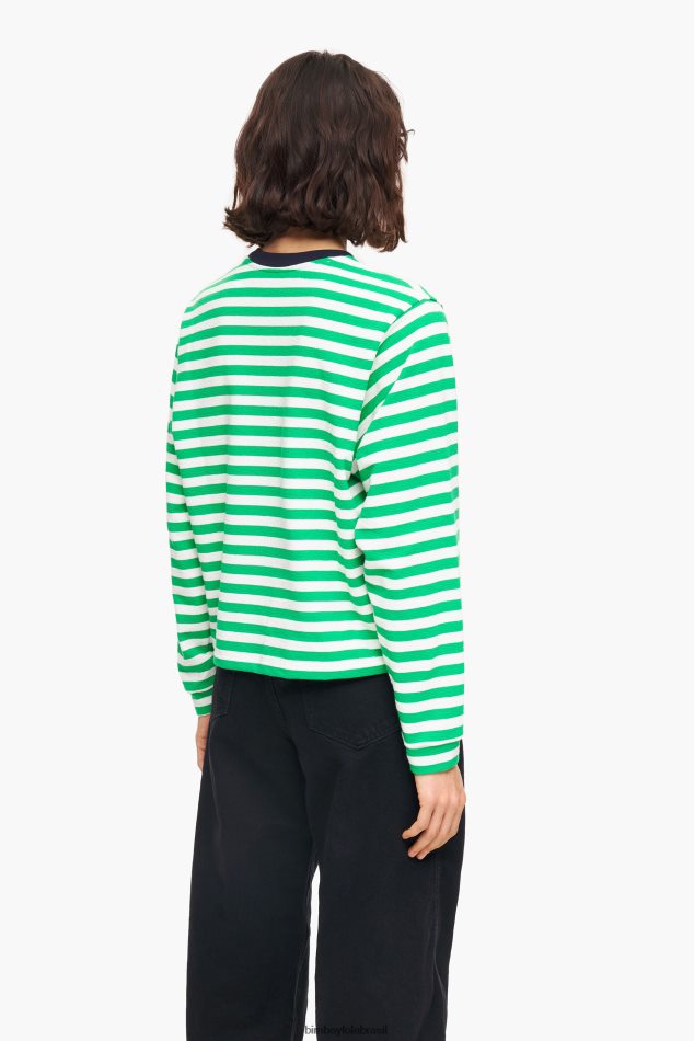 roupas Bimba Y Lola camiseta listrada verde P28JFH255