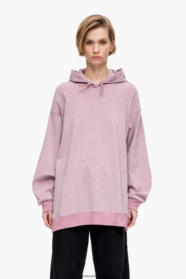 roupas Bimba Y Lola moletom de algodão rosa P28JFH494
