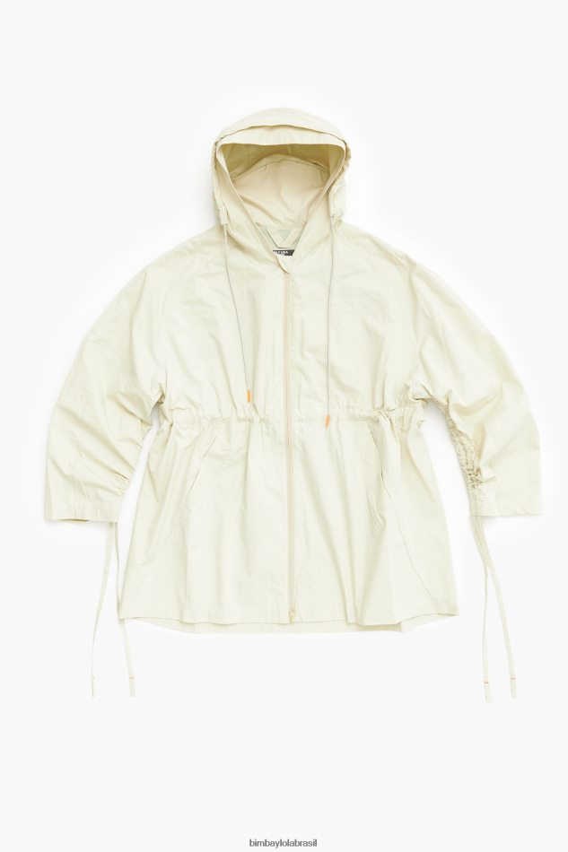 roupas Bimba Y Lola trincheira de tamanho grande verde lavado P28JFH486