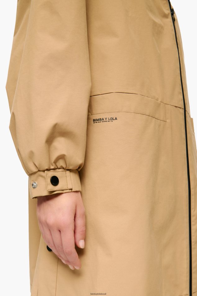 roupas Bimba Y Lola vala em linha camelo P28JFH483