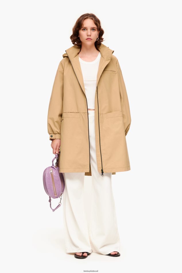 roupas Bimba Y Lola vala em linha camelo P28JFH483
