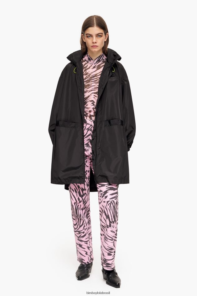 roupas Bimba Y Lola vala em linha preto P28JFH482