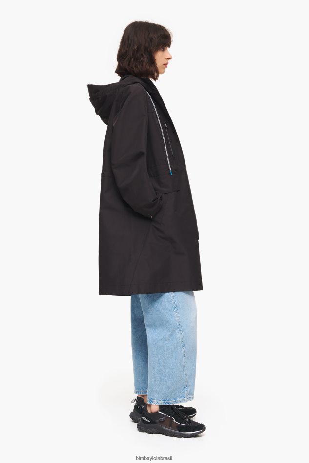 roupas Bimba Y Lola vala em linha preto P28JFH484