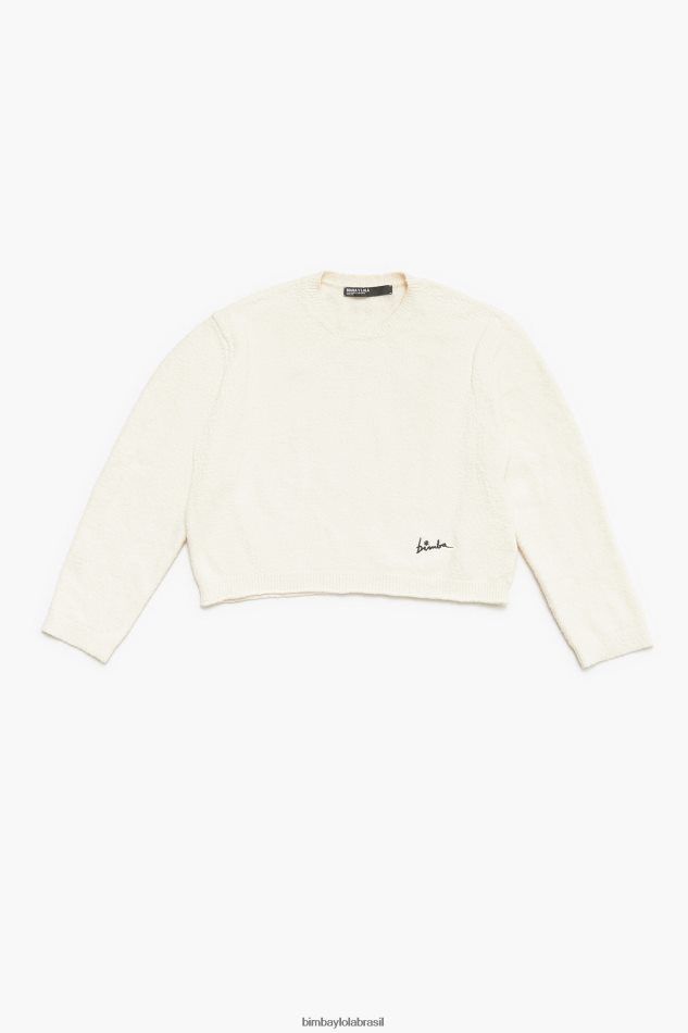 roupas Bimba Y Lola suéter de algodão cru P28JFH375