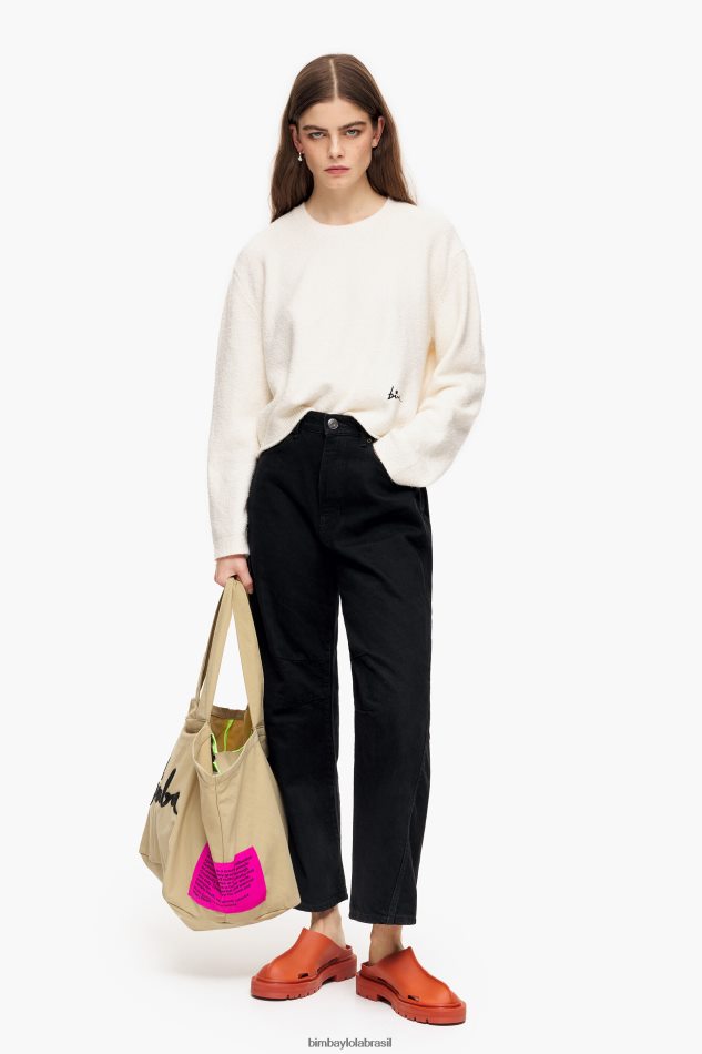 roupas Bimba Y Lola suéter de algodão cru P28JFH375