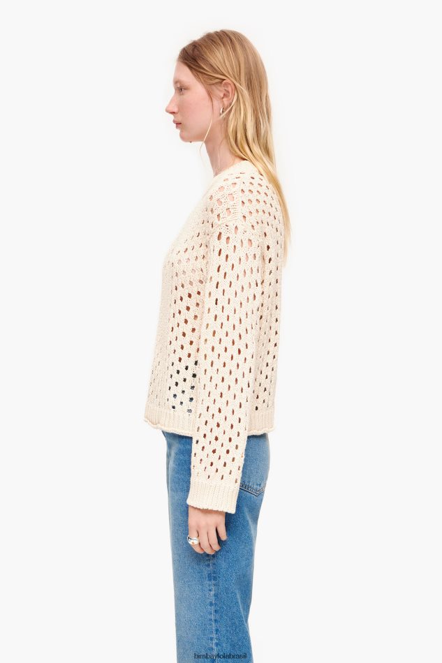 roupas Bimba Y Lola suéter de malha aberta cru P28JFH364