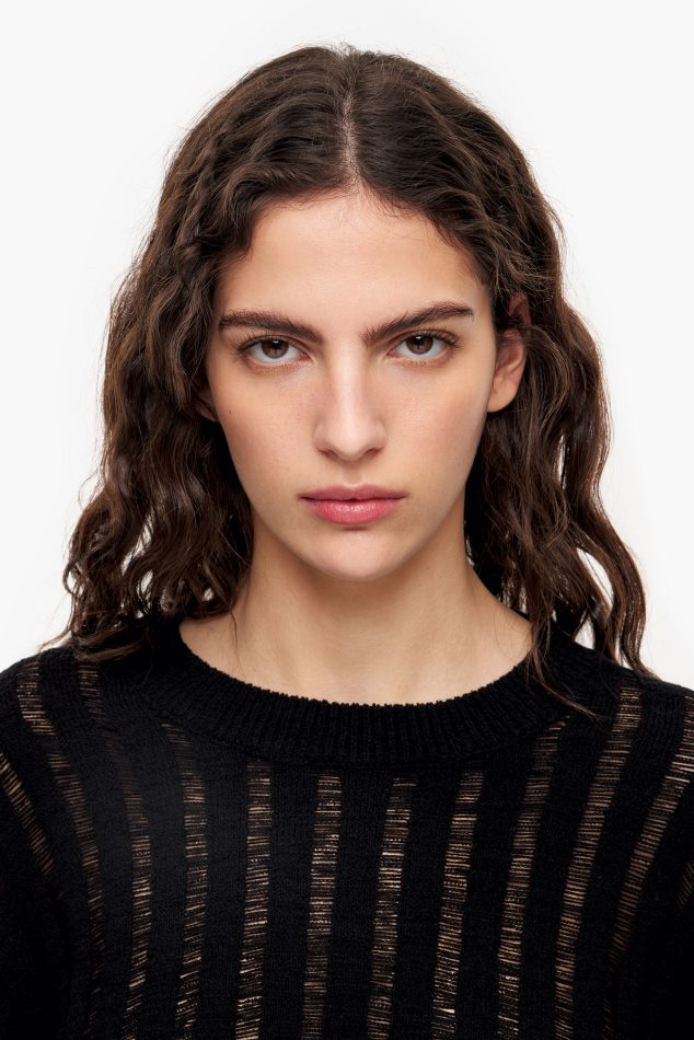 roupas Bimba Y Lola suéter de malha preto P28JFH388