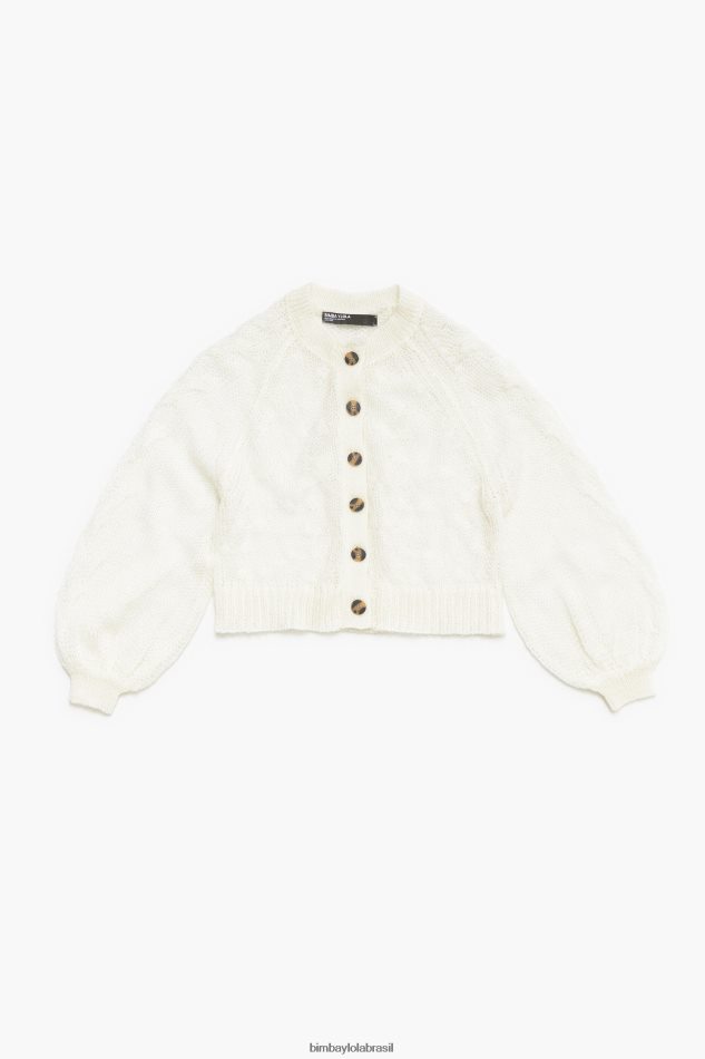 roupas Bimba Y Lola suéter de mohair de malha aberta cru P28JFH378