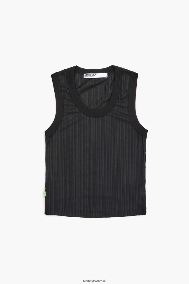 roupas Bimba Y Lola top ajustado preto P28JFH248