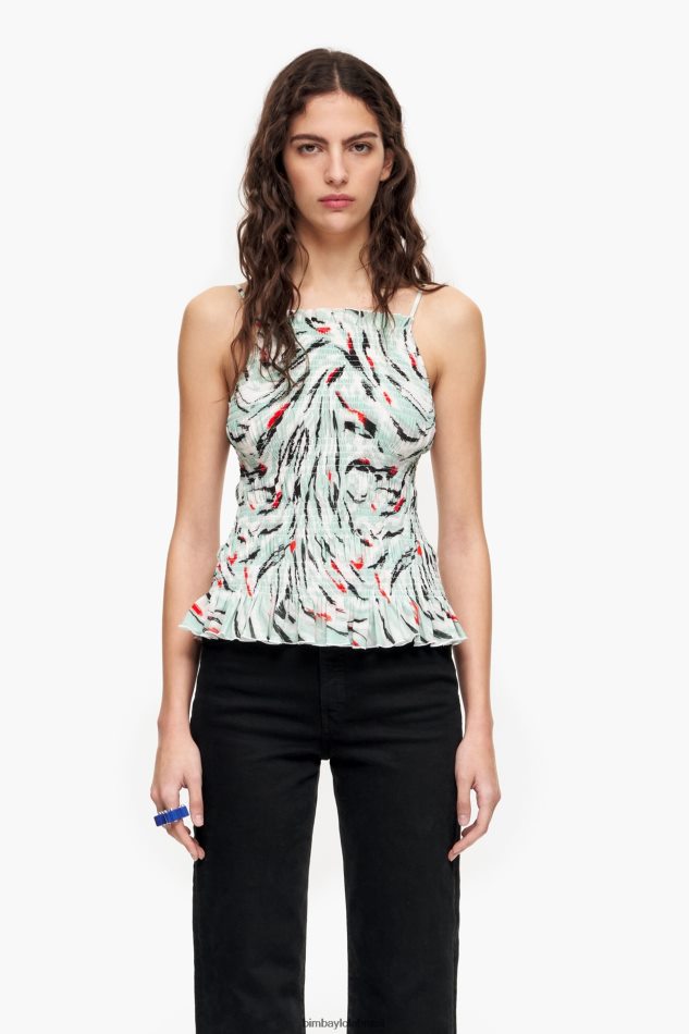 roupas Bimba Y Lola top com estampa de asa de borboleta hortelã P28JFH350