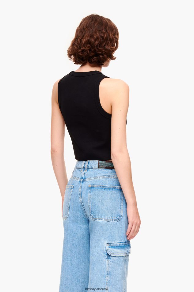 roupas Bimba Y Lola topo de logotipo de melancia preto P28JFH272