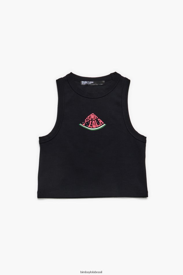 roupas Bimba Y Lola topo de logotipo de melancia preto P28JFH272