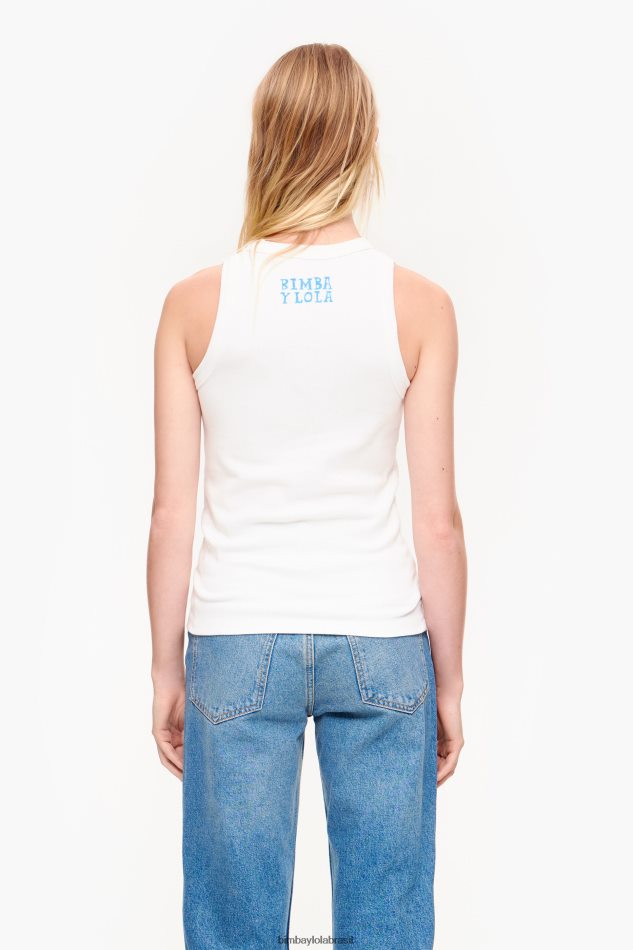 roupas Bimba Y Lola topo do logotipo do urso marfim P28JFH274