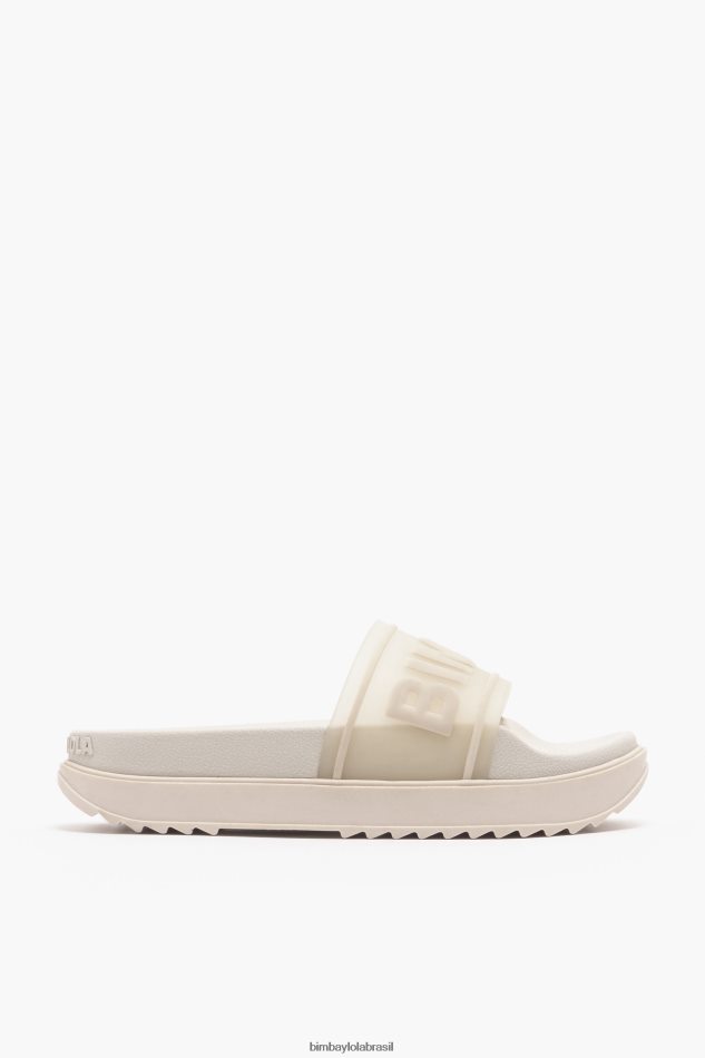 footwewar Bimba Y Lola flip-flop de plataforma de logotipo branco P28JFH587