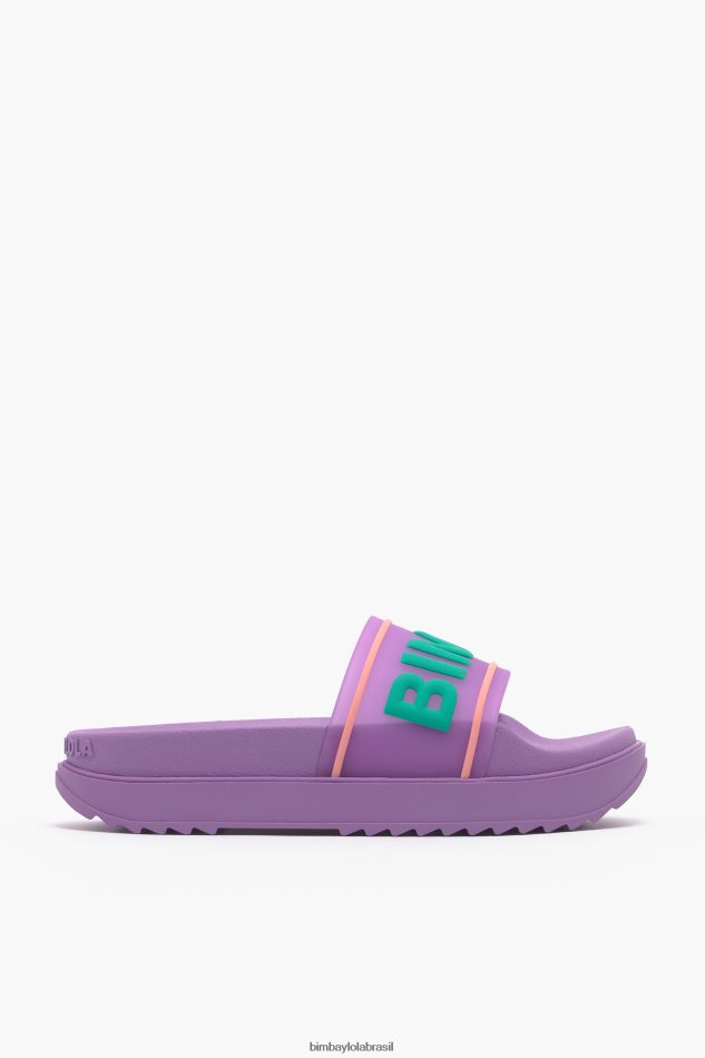 footwewar Bimba Y Lola flip-flop de plataforma de logotipo lilás P28JFH588